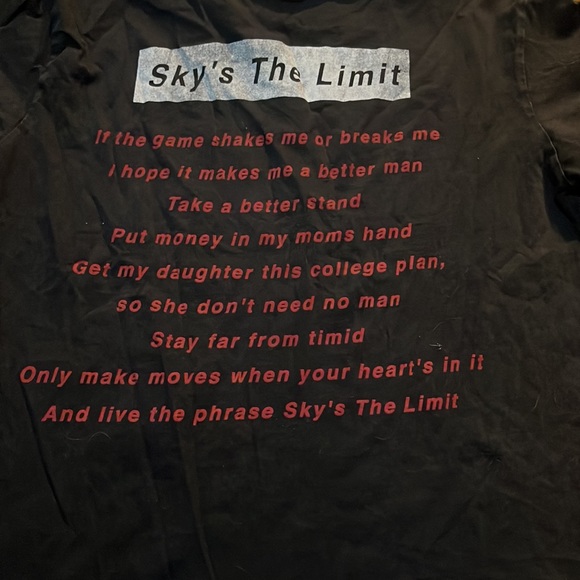 Biggie Smalls Notorious B.I.G. Sky's The Limit Shirt Mens size Small - Picture 5 of 8